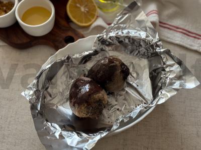 Salotas su burokėliais ir stracciatella Žingsnis 1