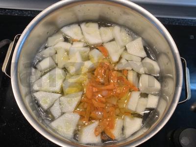 Pomidorų sriuba su cukinijomis Žingsnis 6