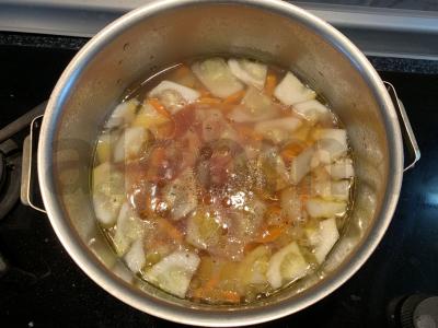 Pomidorų sriuba su cukinijomis Žingsnis 7