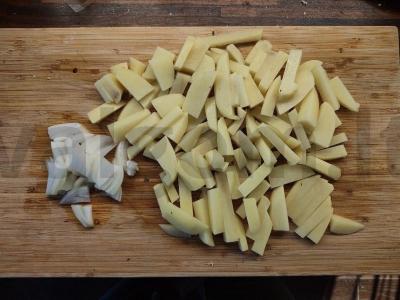 Moliūgų ir jautienos faršo kukuliai su bulvių garnyru Žingsnis 1