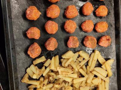 Moliūgų ir jautienos faršo kukuliai su bulvių garnyru Žingsnis 3