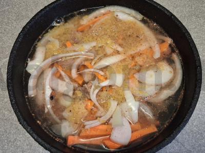 Plovas su jautiena ir bulguru Žingsnis 6