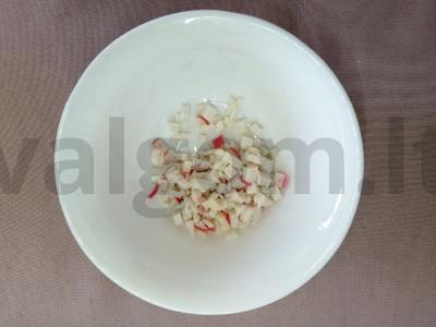 Oniigiri su krabų lazdelėmis namuose Žingsnis 3