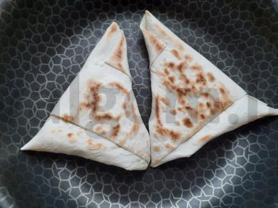 Torteliai iš lavašo su Pekino kopūstu ir kiaušiniu Žingsnis 5