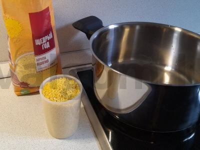 Šokoladinė grikių košė su obuoliu Žingsnis 1