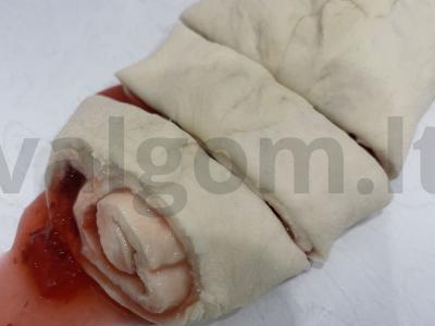 Minkštųjų varškės sraigės su braškėmis Žingsnis 9