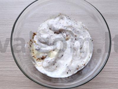 Desertas su bananais, kukurūzų dribsniais ir grietinės kremu Žingsnis 1