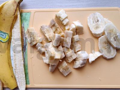 Desertas su bananais, kukurūzų dribsniais ir grietinės kremu Žingsnis 2