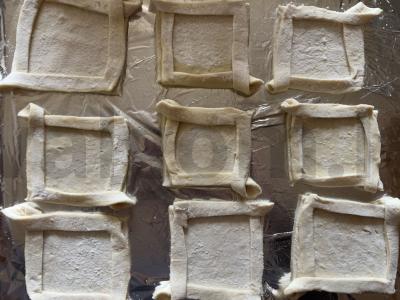 Sluoksniuoti vokeliai su varškės įdaru Žingsnis 6