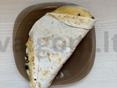 Tortilija su kiaušiniais ir grybais pusryčiams Žingsnis 11