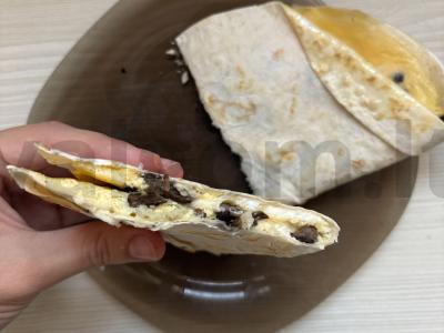 Tortilija su kiaušiniais ir grybais pusryčiams Žingsnis 12