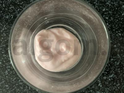 Desertas su varškės sūriu, vaisiais ir kukurūzų dribsniais Žingsnis 2