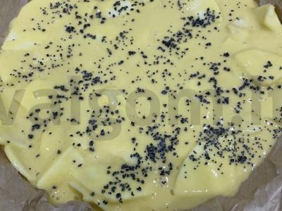 Obuolių pyragas su sirupu ir aguonomis Žingsnis 7