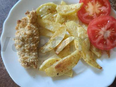 Kaimiškos bulvės su prieskoniais augaliniame aliejuje Žingsnis 6