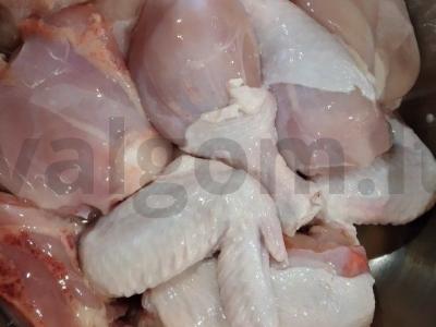 Švelnus vištienos šašlykas su granatų padažu Žingsnis 1