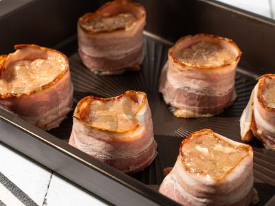 Vištienos kotletai su bekonu Žingsnis 3