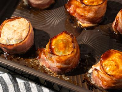 Vištienos kotletai su bekonu Žingsnis 4