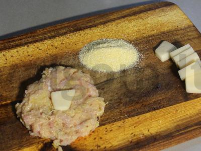 Cukinijų kotletai su kreminiu įdaru Žingsnis 11