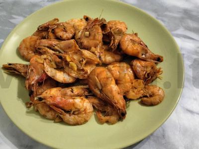 Skani krevetės svieste su česnaku ir prieskoniais Žingsnis 6