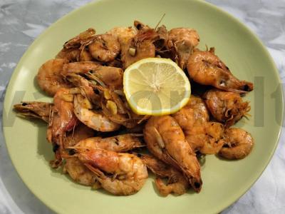 Skani krevetės svieste su česnaku ir prieskoniais Žingsnis 7