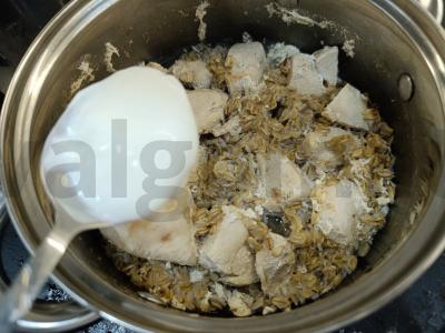 Vištienos piurė su termostatiniu jogurtu Žingsnis 3