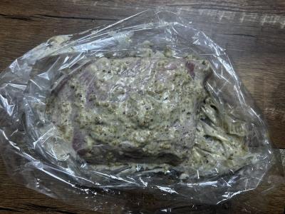 Kepta kiauliena garstyčių marinate vakarienei Žingsnis 5