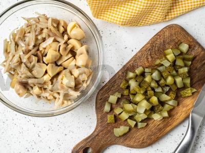 Salotas „Rudens diena“ su topinambūru Žingsnis 2