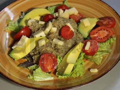 Salotos su quinoa, avokadu ir vyšniniais pomidorais Žingsnis 9