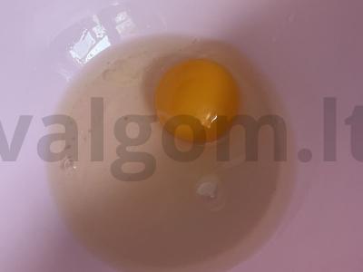 Blynai su riebalais ir cinamonu Žingsnis 1