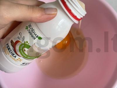 Blynai su riebalais ir cinamonu Žingsnis 2