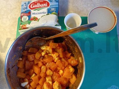 Kepta moliūgų su mocarela Žingsnis 6