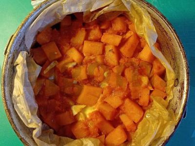 Kepta moliūgų su mocarela pagrindine nuotrauka