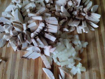 Įdarytos makaronų kriauklės Žingsnis 1