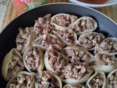 Įdarytos makaronų kriauklės Žingsnis 4