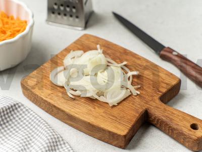 Lašiša su daržovių kepure ir sūriu Žingsnis 1