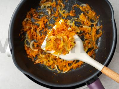 Lašiša su daržovių kepure ir sūriu Žingsnis 2