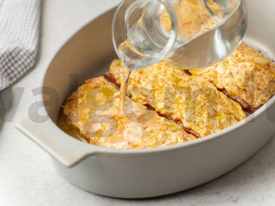 Lašiša su daržovių kepure ir sūriu Žingsnis 5