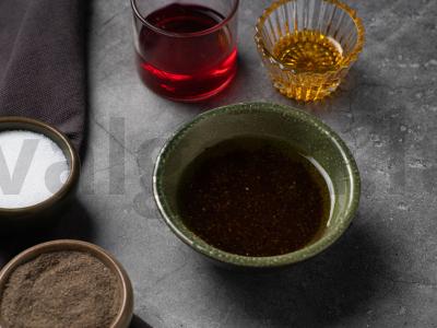 Salotas su persimonais ir mėlynuoju sūriu Žingsnis 3