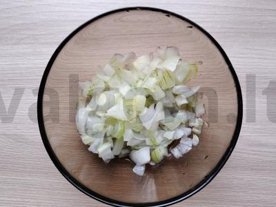 Kepenų salotas su bulvėmis ir korėjietiškomis morkomis Žingsnis 4