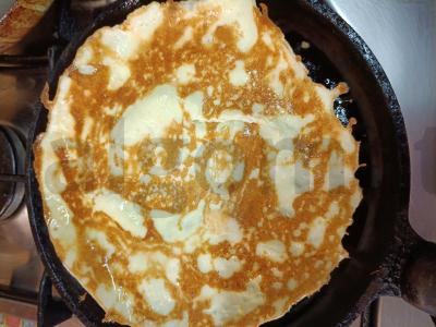 Omletiniai blynai su kreminiu sūriu ir upėtakiu Žingsnis 5