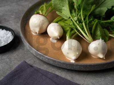 Ridikėliai grietinėlės svieste Žingsnis 4