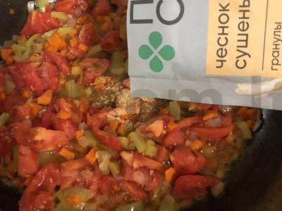 Vakarienės shakshuka su šonine Žingsnis 5