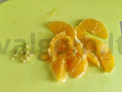 Vištiena sojų padaže su apelsinu ir paprikomis Žingsnis 4