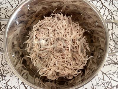 Salotas su vištienos filė, pupelėmis ir kukurūzais Žingsnis 1