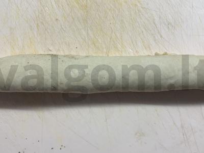 Sriuba su kiaulienos šonkauliais ir česnakiniais kukuliais Žingsnis 11