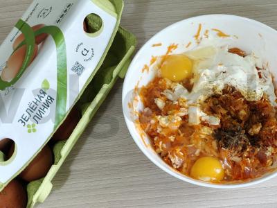 Vištienos blynai su sūriu ir morkomis Žingsnis 4