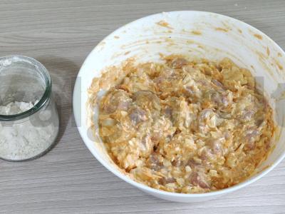 Vištienos blynai su sūriu ir morkomis Žingsnis 5