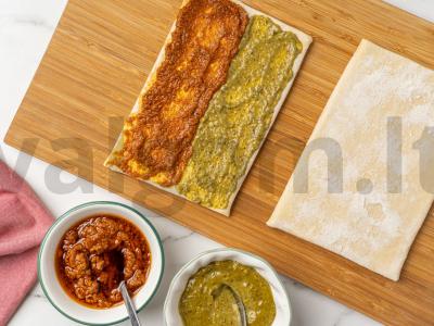 Užkandis „Naujametinė lazda“ Žingsnis 1