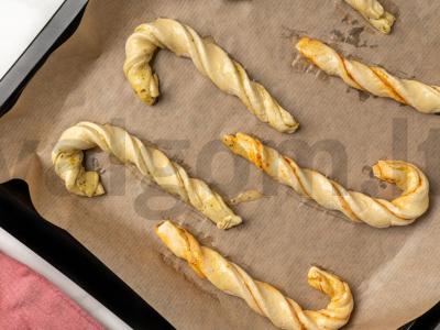 Užkandis „Naujametinė lazda“ Žingsnis 4