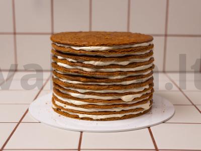 Medus tortas be glitimo Žingsnis 10